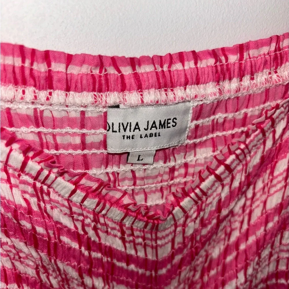 🩷Olivia James Bridget Country Plaid Pink Midi Dress - Picture 5 of 8